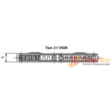 Korado (Корадо) Стальной панельный радиатор Radik VKM 21 300 1600