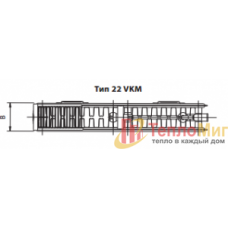 Korado (Корадо) Стальной панельный радиатор Radik VKM 22 400 1100