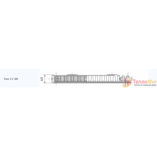 Korado (Корадо) Стальной панельный радиатор Radik VK Zink 11 900 1000