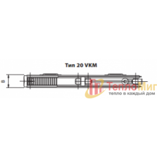Korado (Корадо) Стальной панельный радиатор Radik VKM 20 500 800