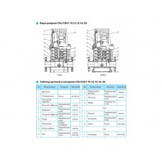 Насос вертикальный многоступенчатый CNP серии CDL 20-11