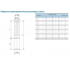 Скважинный центробежный насос CNP серии SJ 3-5