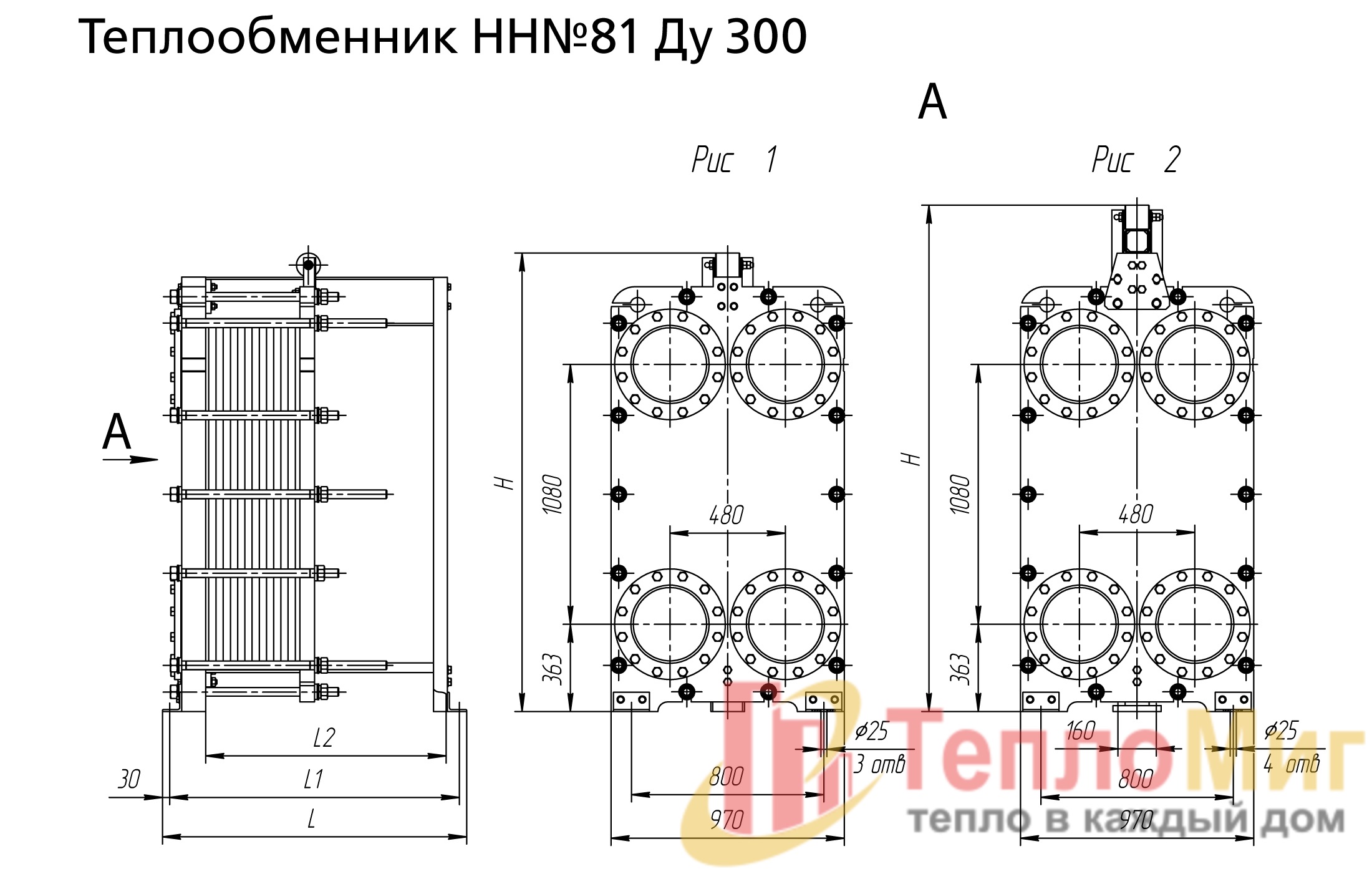 пластинчатый теплообменник Ридан